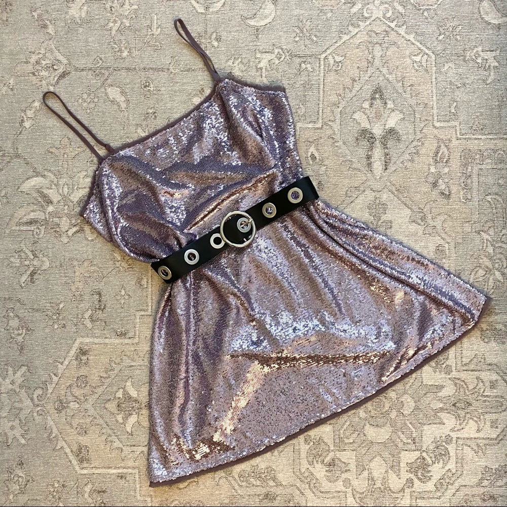 Free People sequin mini dress